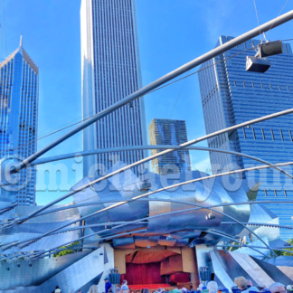 A Summer Concert in Millennium Park, Chicago, Illinois