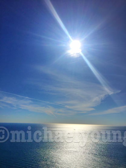 Bright Sun on Lake Michigan