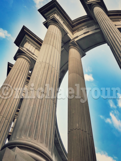 Columns in Millenium Park, Chicago, Illinois